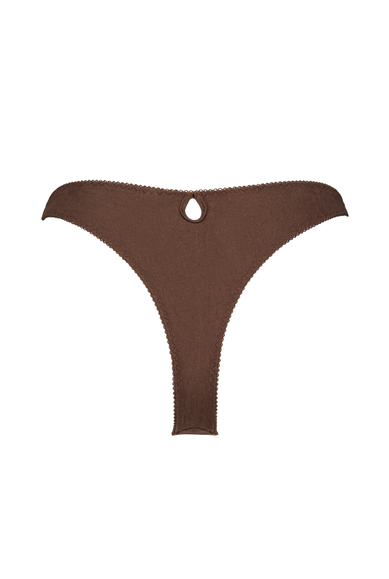 Tanga intemporel - Marron