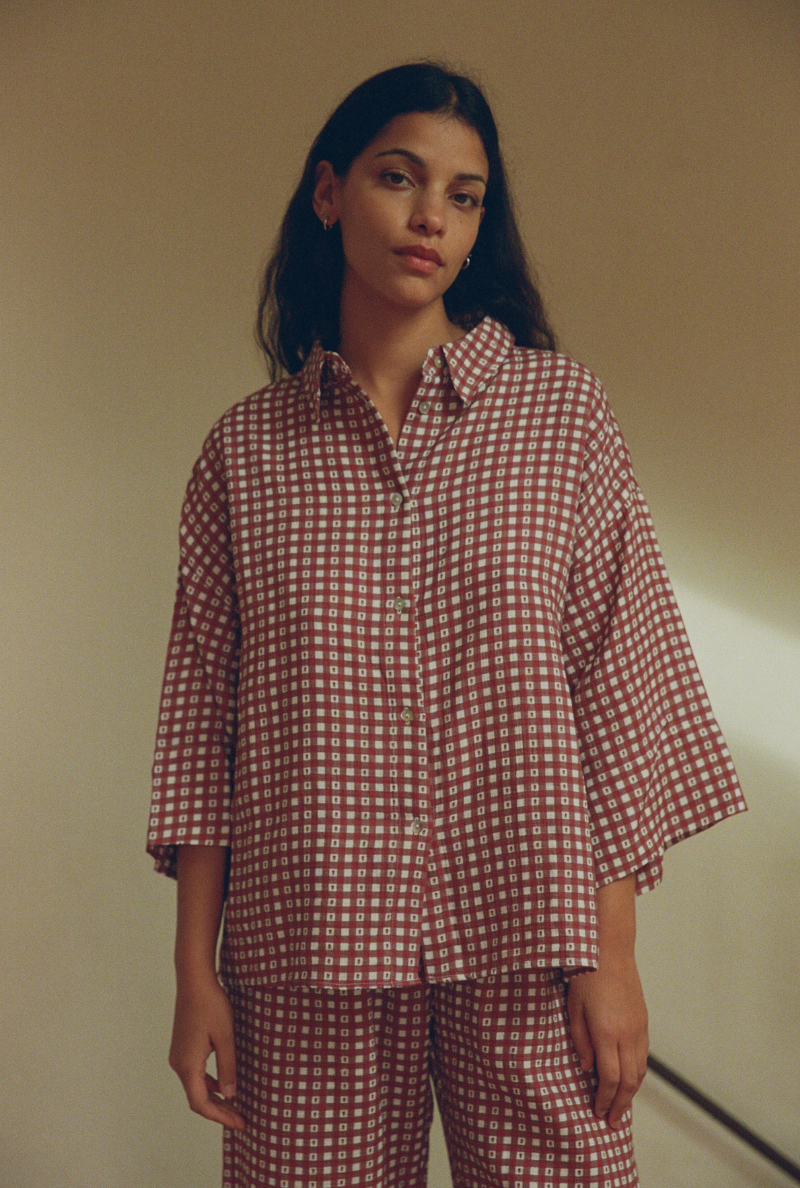 Mimosa Red Gingham Shirt