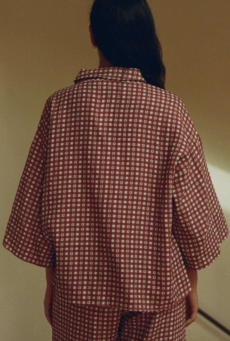 Mimosa Red Gingham Shirt