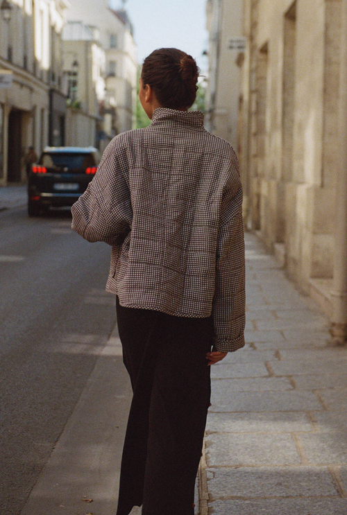Veste Maia - Vichy Marron