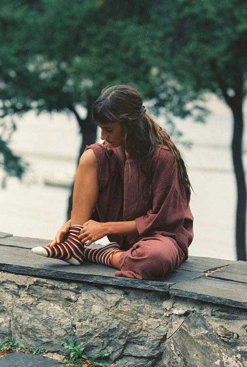 Chaussettes Annaelle - Rayures