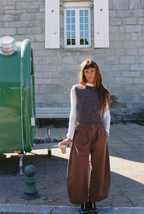 Pantalon Liza - Marron