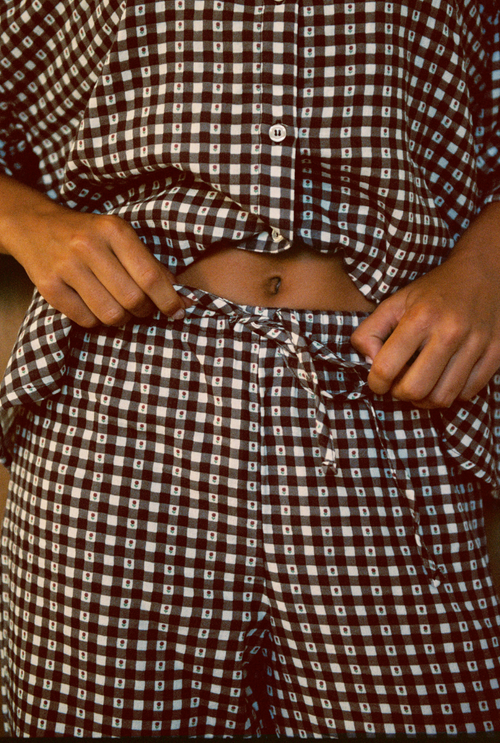 Pantalon Axelle - Vichy marron