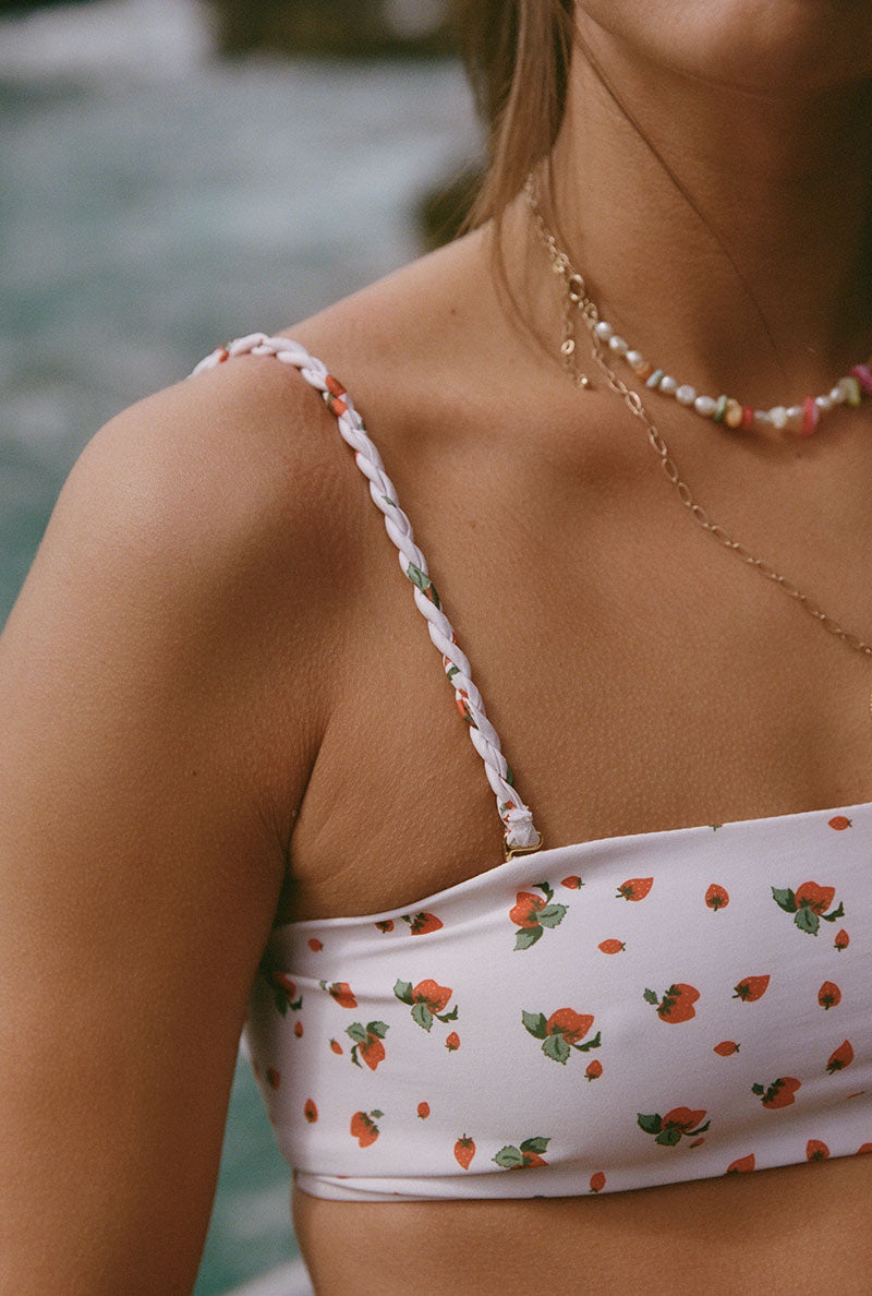 Capucine bralette - Strawberry print